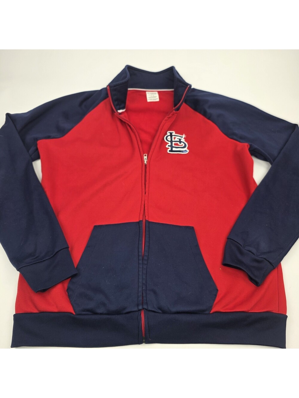 Jacket Sweatshirt PINK V.S Womens Navy Red St.Louis Cardinals Full Zip